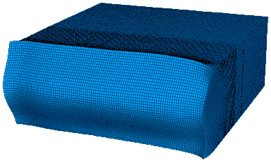 deformed finite element model